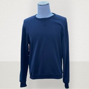 Ron Dorff Men’s Navy Blue Organic Cotton Eyelet Edition Sweatshirt Size M